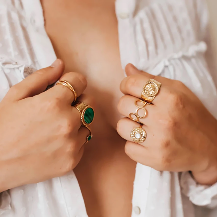 Gold plated Rings and jewel