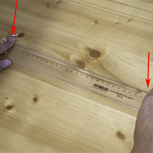 Measure with a ruler