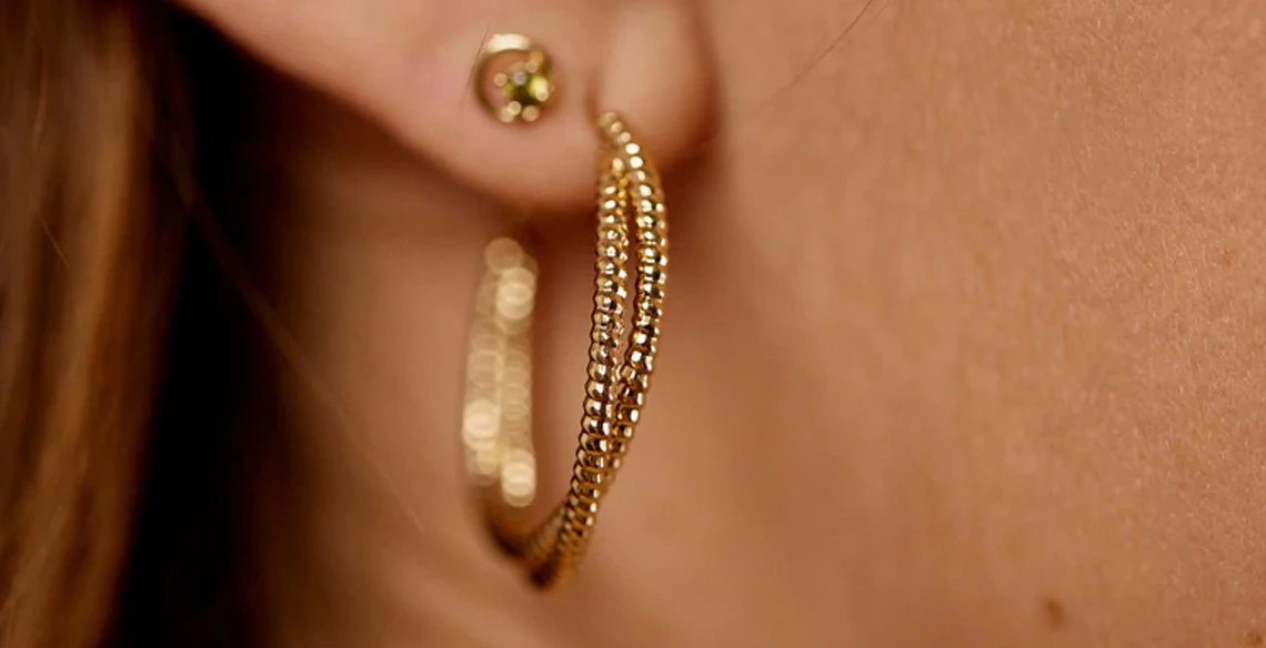 Boucles d'oreilles pour Femme : En Argent 925 & Or