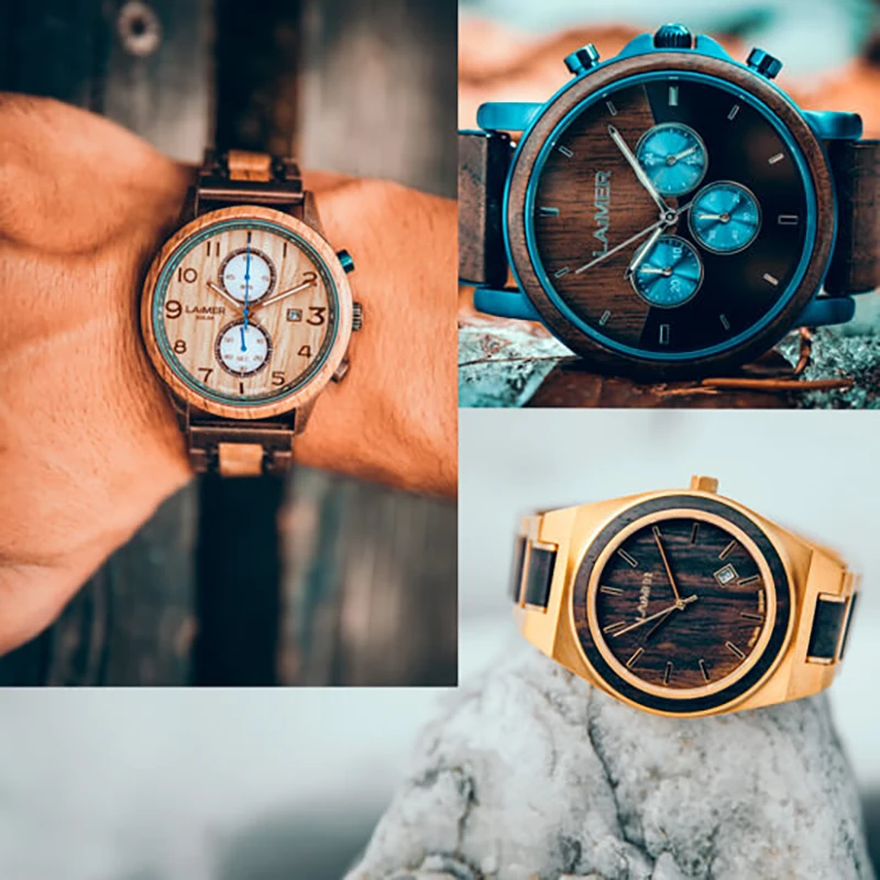 Several wooden_watches